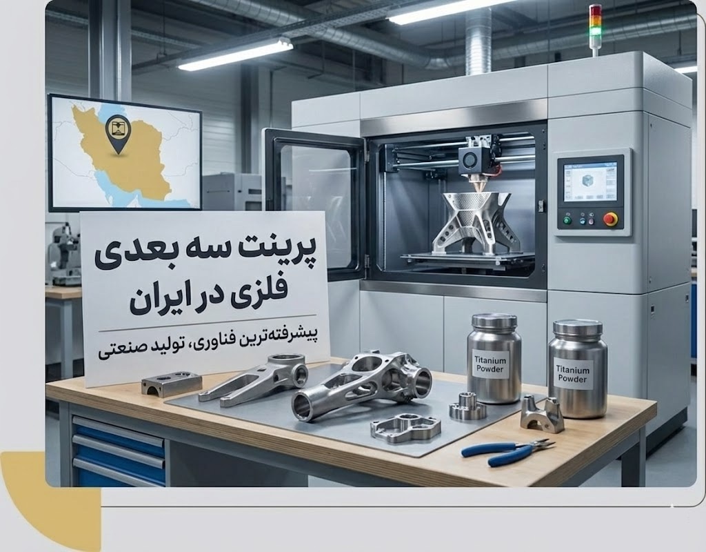 خدمات پرینت سه بعدی فلزی با بهترین کیفیت در ایران در وی پلاس